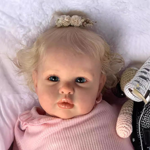 Muñeca Bebé Realista de 60 cm con Accesorios de Traje Rosa, Juguetes para Niñas, Muñecas Bebé Reborn de Silicona de 24 Pulgadas - Product Image 1