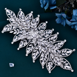 YouLaPan Magnifique Coiffe de Mariée en Strass, Accessoire de Cheveux pour Femme, Bandeau de <span class=keywords><strong>Mariage</strong></span> en Cristal, <span class=keywords><strong>Diadème</strong></span> de Mariée HP413 - Product Image 4