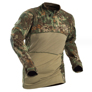 เสื้อฝึกซ้อมแขนยาวลายพราง DFG821 รุ่น CP OD สีเขียว ดำ ลายไม้ หลายสี มีสินค้าพร้อมส่งและรับสั่งทำ - Product Image 5