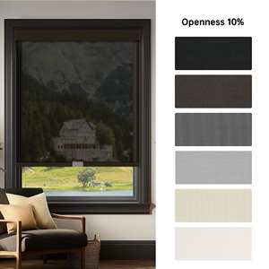 SAMADHI <b>Window</b> Shading Custom Motorized Roller Shades Roller Blinds Vertical Design Polyester for Hotel - Product Image 3