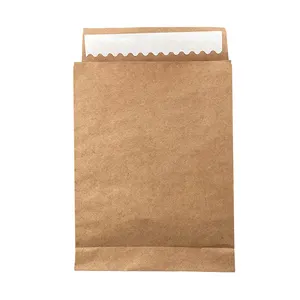Индивидуальный клей Covinient, складной пакет из коричневой крафт-бумаги для еды