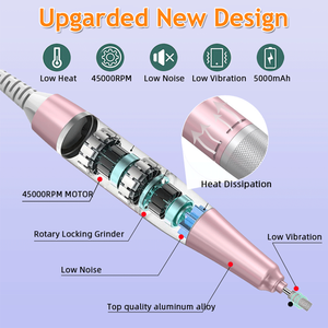 Máquina de manicura recargable de 45000 RPM, juego de limas de uñas portátiles, envío desde EE. UU. - Product Image 5