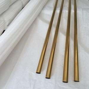 Труба из нержавеющей стали 201 304 золотистого цвета hairline толщина 1,1 - Product Image 4