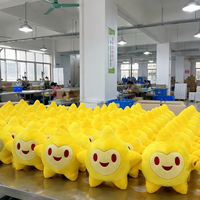 Peluche personnalisée mignonne de star de cinéma, mascotte jaune, coussin doux, vente en gros, usine OEM, cadeau promotionnel | Jouets TYL
