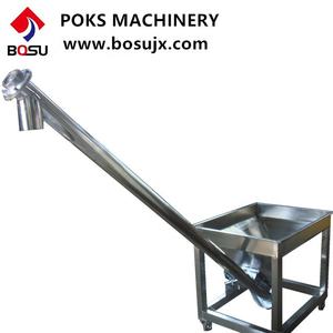 全自動ステンレス鋼プラスチック顆粒粉末傾斜スクリューコンベアフィーダーローダー機 - Product Image 6