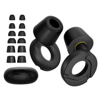 Nouveaux bouchons d'oreilles personnalisés en silicone/mousse à mémoire de forme - Confort pour dormir, anti-ronflement, ajustement sur mesure - Réduction du bruit de 30 dB (SNR) pour un sommeil silencieux