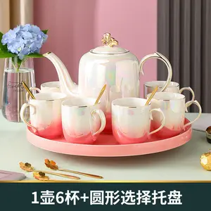 Light Luxury Ceramic Tea Set Tea Cup Water Cup Ceramic Coffee Cup Set