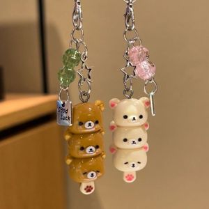 พวงกุญแจสำหรับกุญแจ กระเป๋าเรียน iPhone 17Promax Airpods สายคล้องแฟชั่นน่ารัก หมีนำโชค จี้โทรศัพท์ คาวาอิ อนิเมะ - Product Image 4