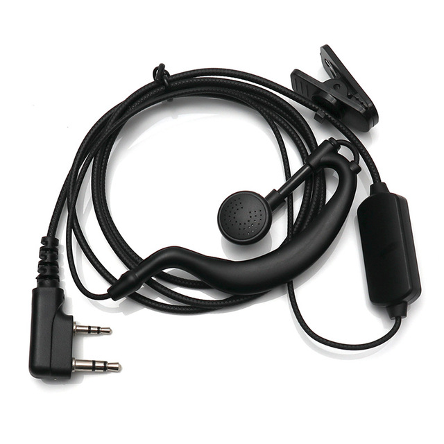 New Referee Intercom Headphone PTT Ear Hook Monaural Earphone Headset for FBIM/V6C PRO/V4C PLUS/V6C/V4C with Button
