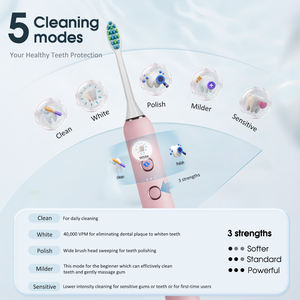 Cepillo de Dientes Eléctrico Sónico de Alta Calidad con Doble Modo de Funcionamiento y Interruptor de Encendido - Product Image 3