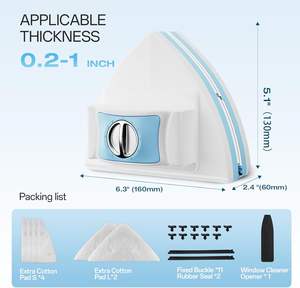 Nettoyeur de vitres magnétique double face en gros, brosse à vitres, nettoyant - Product Image 6