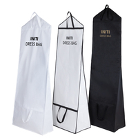 Housses de vêtements non tissées de haute qualité pour robes de mariée, avec logo personnalisé, housses de protection pour robes de mariée, sacs anti-poussière pour robes