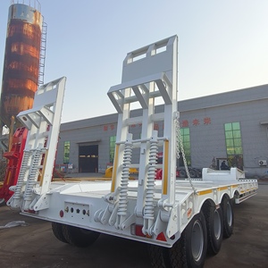 <span class=keywords><strong>รถ</strong></span>พ่วงบรรทุกอาหาร 3/4/5 เพลา 50-160 <span class=keywords><strong>ตัน</strong></span> สำหรับขนส่งเครื่องจักรหนัก <span class=keywords><strong>รถ</strong></span>พ่วงพื้นเรียบแบบกึ่งพ่วงสำหรับขาย - Product Image 1