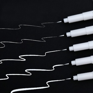 Stylos surligneurs Bview Art blancs de haute qualité, stylo pinceau, design unique, blanc foncé, à base d'eau, pour le <span class=keywords><strong>dessin</strong></span> artistique - Product Image 4