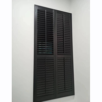 Volets de fenêtre à persiennes en bois massif sur mesure, stores horizontaux, stores modernes classiques pour appartement, villa, maison