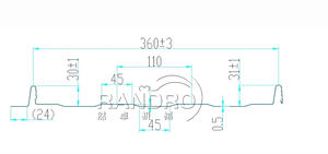 Hochwertige Eisen-Schnappverschluss-Dachblech-Rollformmaschine Verzinkte Maßgefertigte Stehfalz-Dachplatten-Formmaschine - Product Image 3