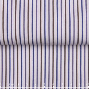 Tessuto Popeline Premium in Cotone Lyocell Tinto in Filo a Righe Colorate, Trattato con Ammoniaca Liquida, per Camicie da Uomo, Donna e Bambino, Anti-piega - Product Image 1