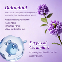 Patchs pour les yeux à micro-aiguilles au Bakuchiol et à l'acide hyaluronique, marque privée, anti-rides, raffermissants, masque contour des yeux anti-âge