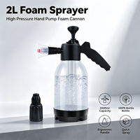 Pulvérisateur à mousse à pompe manuelle OEM 2L pour lavage auto, bouteille de mousse de neige pour outil de nettoyage et de detailing automobile