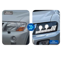Feux avant LED 12V 35W pour Mitsubishi Pajero V73 V77 V75, feux de jour, clignotants