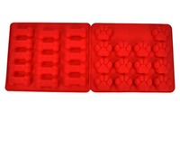 Moule en silicone UNIMOULD en forme d'os de chien - Moule à fondant et à chocolat pour la décoration de friandises pour animaux de compagnie, écologique, non toxique, antiadhésif