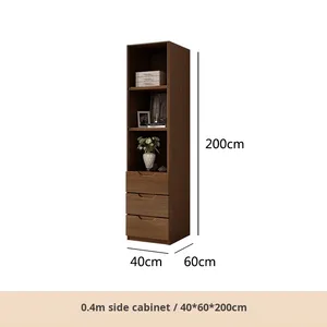 أثاث غرفة نوم حديث على الطراز الاسكندنافي متين مزدوج الباب مع خزانة ملابس من البلوط لغرفة المعيشة - Product Image 6