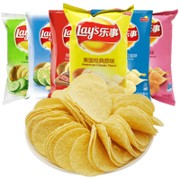 Papas Fritas Semi-Suaves Lays al Por Mayor a Precio de Fábrica, Saladas, Bajas en Grasa, 40g, Refrigerios Inflados de Frutas