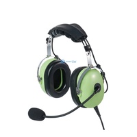 Headset peredam kebisingan untuk tanah penerbangan bandara dengan dorong untuk bicara