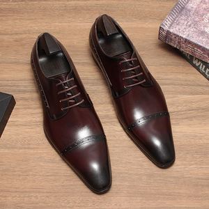 Nouvelles Chaussures Oxford Formelles en Cuir Véritable pour Hommes, Respirantes, Antidérapantes, Semelle Intermédiaire en Caoutchouc, Légères, Evergreen - Product Image 6