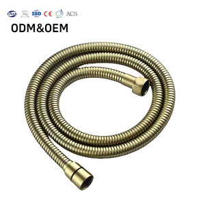 Nuevo Producto: Manguera de Metal Dorado Cepillado de Acero Inoxidable, Suave, Flexible, de Alta Presión, Extra Larga y Portátil - Product Image 1