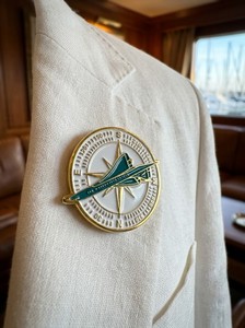 Airplane Compass Enamel for Custom <strong>Aviation</strong> Metal Badge Electroplated Antique Nautical Compass Brooch <strong>Aviation</strong> Staff Gift - Product Image 5