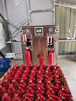 Extincteur à CO2 certifié américain, cylindre de 2 kg, type Mexique, dispositif de lutte contre l'incendie au dioxyde de carbone