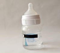 Pegatinas de tira de termómetro de botella Digital reutilizable para leche de bebé para medir la personalización de la temperatura del agua compatible