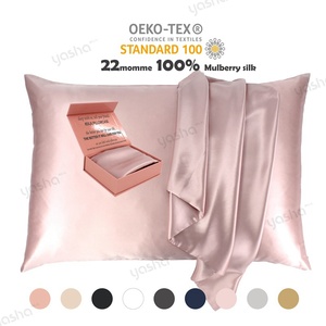 Ipek göz maskesi yastık kılıfı seti hediye ipek yastık kılıfı 22 momme seti özel Logo fermuar ipek yastık kılıfı göz maske seti 22mm - Product Image 4