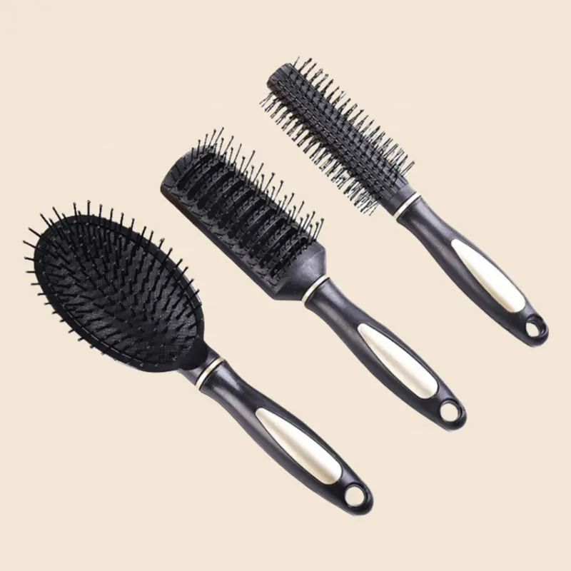 Sıcak satış saç derisi masaj tarak hava yastığı Hairbrush geniş diş tarak seti kıvırcık 3 parça saç tarak seti kadınlar için
