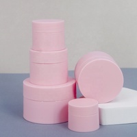 Pot cosmétique en plastique vide, pot de soin de la peau, luxe léger, gommage portable, pot de crème pour le visage de voyage avec couvercle, emballage cosmétique en plastique