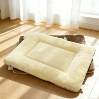 Tapis épais en peluche, en coton polaire corail, rembourré, lit chaud pour animaux de compagnie
