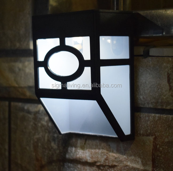 Outdoor waterproof solar retro wall light solar led pane light