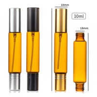 Botol Roller Air Floral Parfum & Minyak Atsiri Kaca Dua Fungsi Dua Kepala dengan Pompa Semprot Kosong