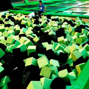 Trampoline park foam pit high density foam cubes