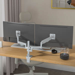 Swelix H11G Soporte de pantalla de dos pantallas Soporte de monitor de pantalla de 17-36 pulgadas Estante de rotación de costura <span class=keywords><strong>2</strong></span> Soporte de monitor <span class=keywords><strong>para</strong></span> la venta - Product Image 2