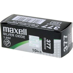 แบตเตอรี่แม็กเซลล์ 377 ซิลเวอร์ออกไซด์ 1.55V SR626SW แพ็ค 10 ก้อน - Product Image 1