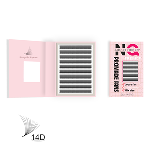 Extensions de cils naturelles longues en gros NQ, vegan, sans cruauté, méga volume, cheveux synthétiques, noir naturel, mélange de longueurs russes, 7 mm - Product Image 3