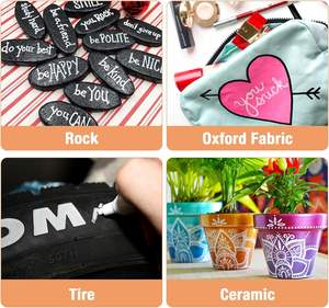 Set di penne di vernice a base di olio impermeabile da 12 confezioni di <span class=keywords><strong>pennarelli</strong></span> di vernice bianca <span class=keywords><strong>per</strong></span> pietra di roccia in ceramica di legno tessuto di plastica Tazze di vetro pneumatico - Product Image 6