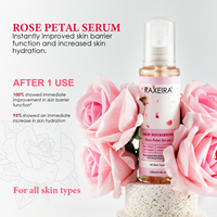 OEM/ODM sérum pour le visage à la rose et à l'acide hyaluronique sérum pour le visage pour les soins de la peau sérum hydratant à la rose