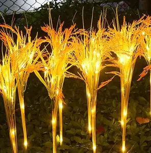 Park decora la lampada decorativa per alimenti in riso dorato a LED per esterni 12V 24V