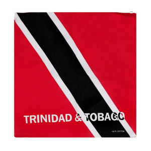 Stock barato 22*22 pulgadas 100% algodón Trinidad y Tobago bandera cuadrada Bandana - Product Image 3