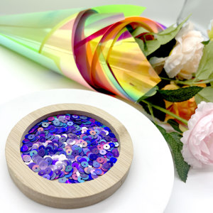 Mult-màu 5mm lỏng <span class=keywords><strong>Sequins</strong></span> paillettes cho thủ công mỹ nghệ và túi xách Vòng <span class=keywords><strong>Sequins</strong></span> may mặc đám cưới Pet Vòng <span class=keywords><strong>Sequins</strong></span> phẳng - Product Image 5