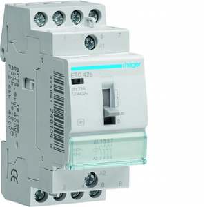 ETC425 Personalizzabile con Contattore Hager Giorno/Notte 25 A 230 V AC 4 NO 2 Moduli - Product Image 1