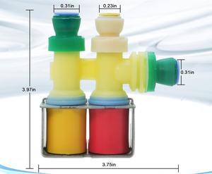 Vanne d'arrivée d'eau pour réfrigérateur <span class=keywords><strong>Whirlpool</strong></span> W10341320, pièces détachées pour congélateurs et réfrigérateurs électriques, électrovannes AP6019939 PS11753250 - Product Image 3